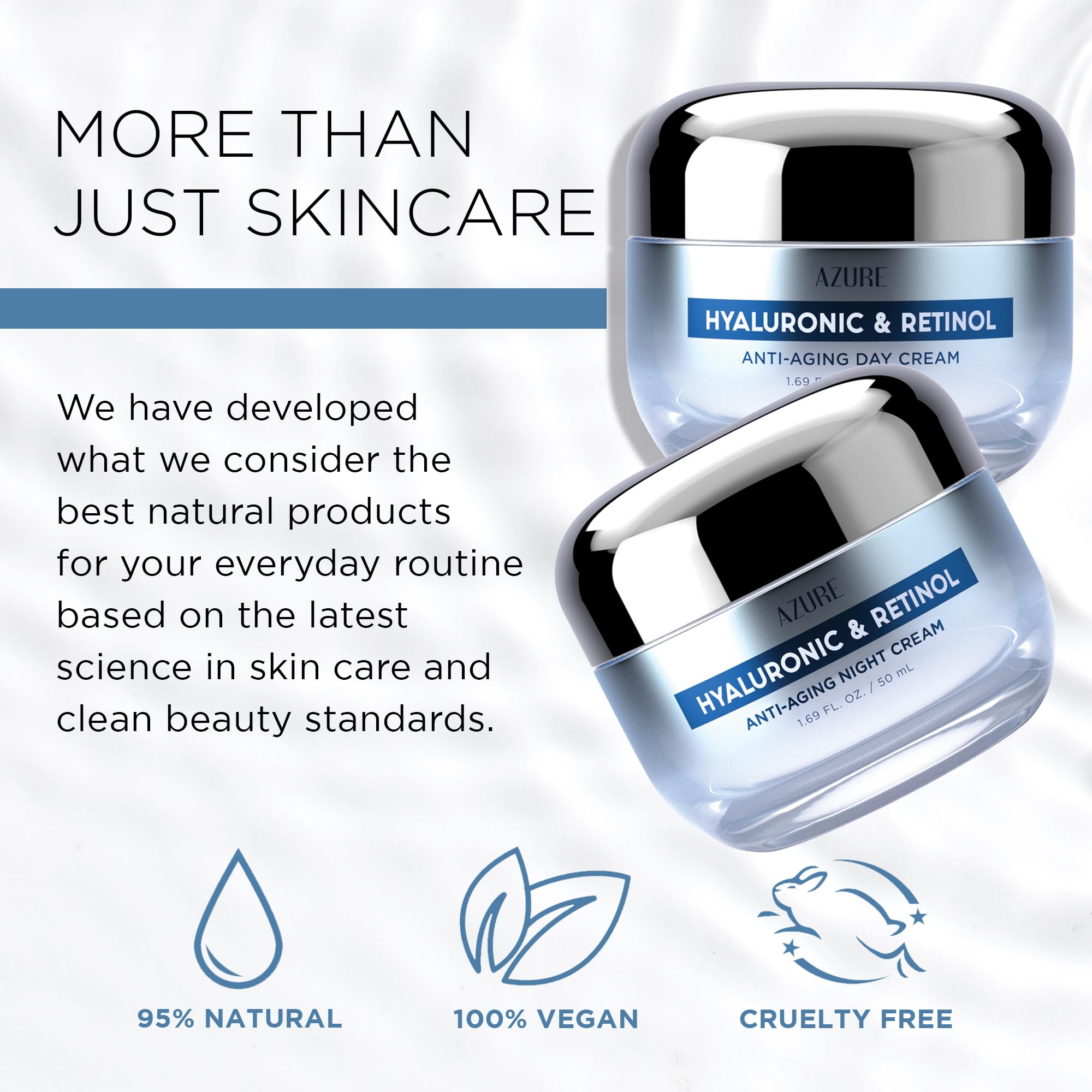 Amazon.com: Azure Cosmetics Hyaluronic Acid Moisturizer Face Cream